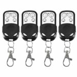 Key Fob, 4pcs Remote Control Controls Key Fob Universal Cloning Wireless for Car Garage Door Gate 433mhz