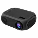 LIUXIUER Mini 1080P HD Portable Home Entertainment Video Projectors, Multimedia Home Theater with Remote Controller, Support HDMI, AV, SD, USB,A