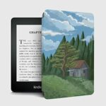 shzrgarts Slimshell Case For 6" Kindle Paperwhite 10Th Generation 2018 Release - Pu Leather Covers For Kindle Paperwhite E-Reader Accessory-House