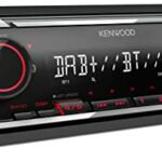 Kenwood KMM-BT408DAB USB Car Radio with DAB+ and Bluetooth Hands-Free Kit (Sound Processor, USB, AUX, 1 x Pre-Out 2.5 V, 4 x 50 Watt, Button Ligh