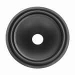 Uxcell 6" Paper Speaker Cone Subwoofer Cones Drum Paper 1" Voice Coil Diameter with Rubber Surround Matte Black