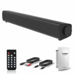 ROBOTE Sound Bars for TV, Portable Wired and Wireless Bluetooth 5.0 TV Stereo Speakers Soundbar Home Theater Surround Sound System Optical/Coaxia