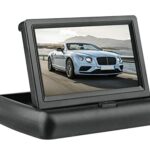 BW 4.3" Foldable Digital TFT LCD Car Rear View Backup Monitor for Car Reversing Camera, Car Rearview Camara,CCTV Camera DVD