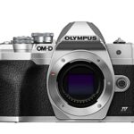 Olympus OM-D E-M10 Mark IV Micro Four Thirds System Camera, 20 MP sensor, 5-axis image stabilizer, selfie LCD screen, electronic viewfinder, 4K v