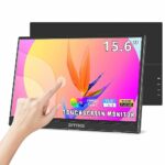 ZFTVNIE Portable Monitor -15.6 inch Touchscreen Monitor Full HD 1920x1080P Portable Display with HDMI USB-C External Monitor for Laptop/Phones/PC
