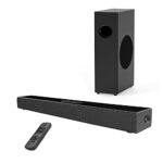 OWAIZU 2.1 Stereo Bluetooth Sound Bar with Subwoofer - Wireless Speaker System for TV, Optical & AUX Connection, USB & MIC Inputs, Karaoke Mode -