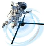 3D Hologram Fan 25.6 Inch HD 3D Hologram Fan with Phone app,Hologram Projector Advertising Display Library and Tabletop Holographic Led Ceiling S