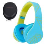 PowerLocus Kids Headphones, P2 Bluetooth Headphones for Kids with Volume Limit 85DB, Kids Wireless Headphones Over Ear with Microphone, Foldable,