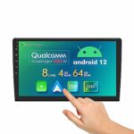 Eonon 10.1 inch QLED Android 12 Car Stereo 4+64GB 4G GPS Sat Nav CarPlay Android Auto MirrorLink Bluetooth DSP USB SWC Support OBDII DAB+ Backup