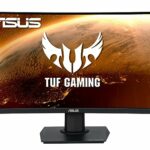ASUS TUF Gaming VG24VQE Curved Gaming Monitor â€“ 23.6 Inch Full HD (1920 x 1080), 165Hz, Extreme Low Motion Blur , FreeSync Premium, 1ms (MPRT),