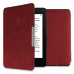 kwmobile Cover Compatible with Amazon Kindle Paperwhite Cover - eReader Case - Indian Sun Dark Red