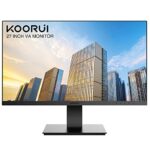 KOORUI 27 Inch Business Computer Monitor, FHD 1080p 75hz Desktop Monitor, Ultra Thin Eye Care Bezel HDMI VGA Ports LED Monitor for PC, Black