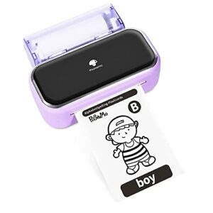 Phomemo M03 Pocket Printer, Mini Sticker Printer for Phone Portable Wireless Bluetooth Label Printer, Compatible with Android & IOS, for Gifts, L
