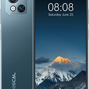 OSCAL Mobile Phones SIM Free Unlocked, C80 8GB+128GB/SD 1TB Android 12 Phone, 50MP+8MP Camera, 90Hz 6.517 HD+ Display, 5180mAh, 18W Fast Charging