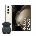 Samsung Galaxy Z Fold5, Unlocked Android Smartphone, 256GB Storage, Cream, 3 Year Extended Warranty with Samsung Galaxy Buds2 Pro Wireless Earpho