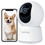 LAXIHUB Pet Dog Camera, Cat Camera Puppy Baby Cam with App WiFi Camera Indoor Home Security 1080P, Night Vision 2-Way Audio Motion Sound Detectio