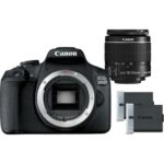 Canon EOS 2000D plus EF-S 18-55mm f/3.5-5.6 IS II Lens plus Spare Battery - Easy-to-use DSLR Camera with a Versatile Lens and a Spare Battery, Id