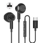 USB C Headphones, In Ear Magnetic USB C Earphones with Mic Volume Control HiFi Stereo USB C Earbuds for G.oogle Pixel 3/4/5, Hua.wei P30 Pro Mate