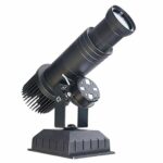 FDYD GOBO Light LED Logo GOBO Projector 25W GOBO Projector Advertising Logo Light with Custom free Color Rotating Glass Gobos,Black,Remotecontrol
