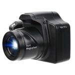 18X Zoom HD DSLR Camera, F/2.9 Telephoto Digital Camera with 3.0in LCD Screen, Portable Camera 24MP High-Performance Image FHD Video Record for P