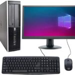 Complete set of 21.5in Monitor and HP 8300 SFF Quad Core i5-3470 8GB 256GB SSD WiFi Windows 11 64-Bit Desktop PC Computer (Renewed)