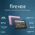 Fire HD 8 tablet | 8-inch HD display, 64 GB, 30% faster processor, designed for portable entertainment, 2022 release, without ads, Denim