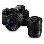Panasonic LUMIX DC-S5 S5 Full Frame Mirrorless Camera, 4K 60P Video Recording with Flip Screen, L-Mount, 20-60mm F3.5-5.6 and 50mm F1.8 lenses, 5
