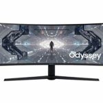 Samsung Odyssey G9 Curved Gaming Monitor, 49 Inch, 240hz, 1000R, 1ms, 1440p, Black White