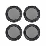 sourcing map 4Pcs 2.5" 67mm Bass Speaker Passive Radiator Auxiliary Rubber Vibration Plate Subwoofer DIY Repair