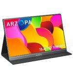 ARZOPA Portable Monitor, S1 Table 15.6'' 1080P FHD Laptop Monitor USB C HDMI Computer Display HDR Eye Care External Screen w/Smart Cover for PC M