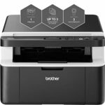 Brother DCP-1612W 'All in Box Bundle' Mono Laser Printer - All-in-One, Wireless/USB 2.0, Printer/Scanner/Copier, Compact, A4 Printer, Up to 3 Yea
