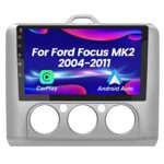 AWESAFE Car Radio with CarPlay Android Auto for Ford Focus MK2 2004-2011 - Android 10.0 [2GB + 32GB] 9 Inch Touch Screen Bluetooth/WiFi/GPS/FM/US
