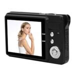 8x Zoom Card Digital Camera Plastic Metal 5 MP 2.7in LCD Display Maximum Support 32GB Memory Card Builtin Microphone (Black)