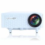 UHAPPY Mini portable projector can be used for iphone/ipad , white