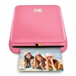 KODAK Step Instant Photo Printer With Bluetooth/NFC, ZINK Technology & KODAK App for iOS & Android (Pink) Prints 2x3” Sticky-Back Photos.