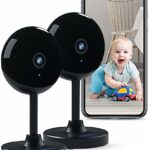 owltron Security Camera Indoor WiFi Camera 2 PCS Baby Monitor with Camera Surveillance Indoor Compatible with Alexa, Baby Camera Pet Camera with