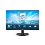 PHILIPS 275V8LA - 27 Inch QHD Monitor, VA, 4ms, 75Hz, Adaptive Sync, Low Blue Mode, Flicker Free, Speakers, Vesa 100, Tilt (2560 x 1440 @ 75Hz, 2