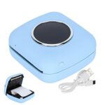 Lazmin112 Mini Pocket Printer, Handheld Portable No Ink Photo Printer Student Wrong Question Exercise Printer for Memo Lists, Daily Calendars, Me