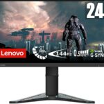 Lenovo G24-20 24 Inch FHD (1080p) Gaming Monitor (IPS Panel, 144hz, 0.5ms, HDMI, DP) - Raven Black