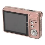 Compact Camera, Rechargeable 4K Anti-shake Digital Camera for Shooting (Pink)