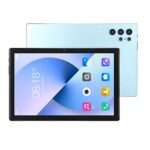 Aeun HD Tablet, 5.0 8GB RAM GPS 5G Tablet Dual SIM Card 100-240V UK Plug 8 24MP Dual Camera 10inch for Work (Blue)