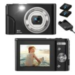 Digital Camera for Kids Boys and Girls - 36MP Vlogging Camera Compact Camera 2,4 Zoll, Full HD 1080P Rechargeable Electronic Mini Camera for Stud