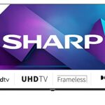 SHARP 4T-C55FN6KL2AB 55-Inch 4K Android Smart TV, Frameless UHD HDR with Google Assistant, HDMI 2.1 with eARC, Dolby Vision, Chromecast Built-in,