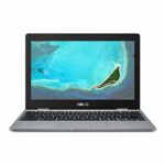 ASUS Chromebook C223NA-GJ0014 11.6 Inch HD Notebook (Grey) (Intel Celeron N3350 Processor, 4 GB RAM, 32 GB eMMC, Chrome OS) (Renewed)