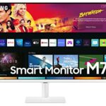 Samsung M7 Smart Monitor S32BM701UU, 32 Inch VA Panel, Screen with Speakers, 4K UHD Resolution, 60 Hz Refresh Rate, 3 Sided Fast Frameless Design