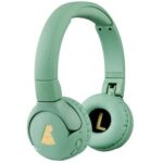 POGS kids bluetooth headphones | The Gecko | Foldable and robust headphones for kids from 3 years with volume control, microphone, volume limiter