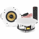 Power Dynamics WCS80 Bluetooth Ceiling Speaker Set WiFi Wireless Audio 8 Inch 140w Home Hi-Fi Stereo Shop Cafe