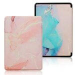 XYFCJK Anti-Drop Slimshell Case For Kindle - Paperwhite 4 (10Th Gen) 2018 And Kindle (10Th Gen) 2019 Cover, Pu Leather Colorful Painted Case, E-R