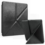 XYFCJK Kindle Oasis2 Stand Case - Fabric Pu Leather Fold Durable Cover, Solid Color Business Slimshell Anti-Drop Waterproof Case, E-Reader Access