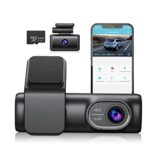 Sarmert 4K Dual Dash Cam Built-in 5.8G WiFi&GPS, 170° Car Camera with Night Vision, 64GB Memory Card Included Car Dashboard Camera Recorder with